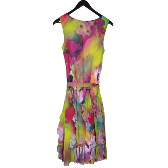 Signature by Robbie Bee Dress Womens 6 Floral Fairy Art To Wear Ethereal - Picture 5 of 16